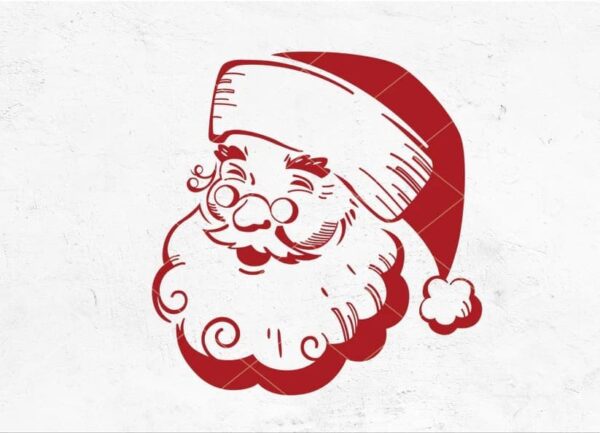 Vintage Santa SVG